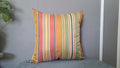 Sunset Stripe Pillow Cover – Multicolor Woven Accent Cushion Cover 17x17