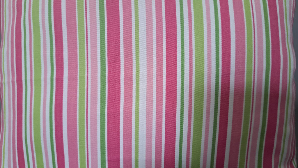 Multicolor Striped Pillow Cover with Paisley Back – 17” x 17” Cotton Blend Cushion | Reversible Boho Textile
