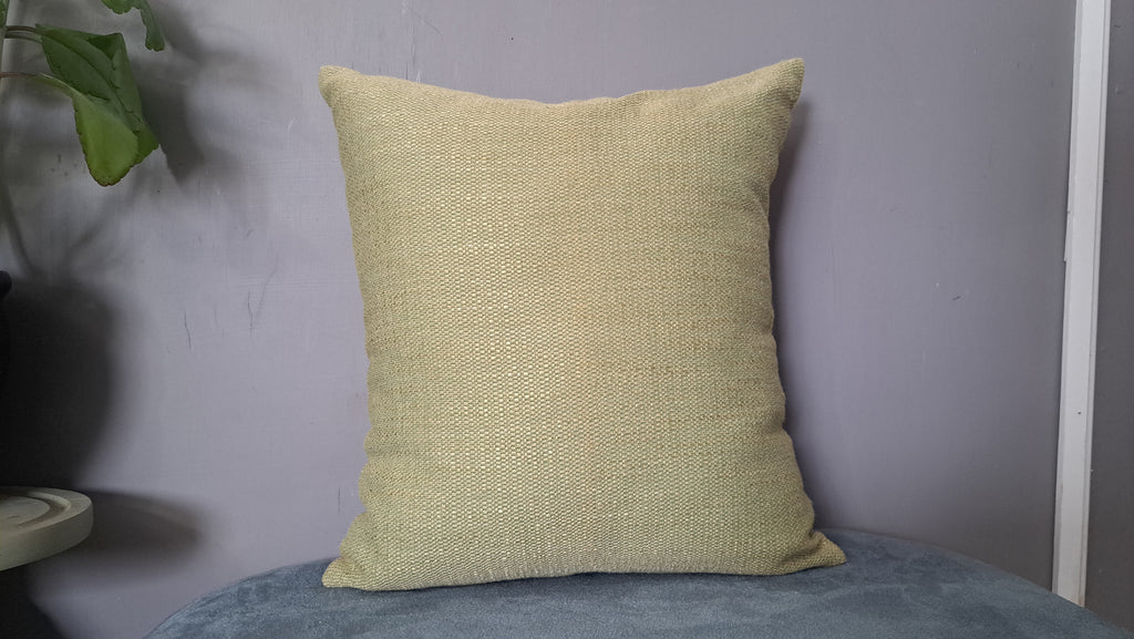 Multicolor Plaid Pillow Cover – Warm Red & Neutral Check with Textured Sage Back