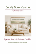 Slipcover Fabric Estimator Worksheet (Step-by-Step Guide)