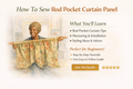 How to Sew Rod Pocket Curtain Panel | Beginner Sewing Guide (PDF Download)